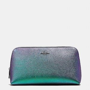 Coach hologram pebble makeup case